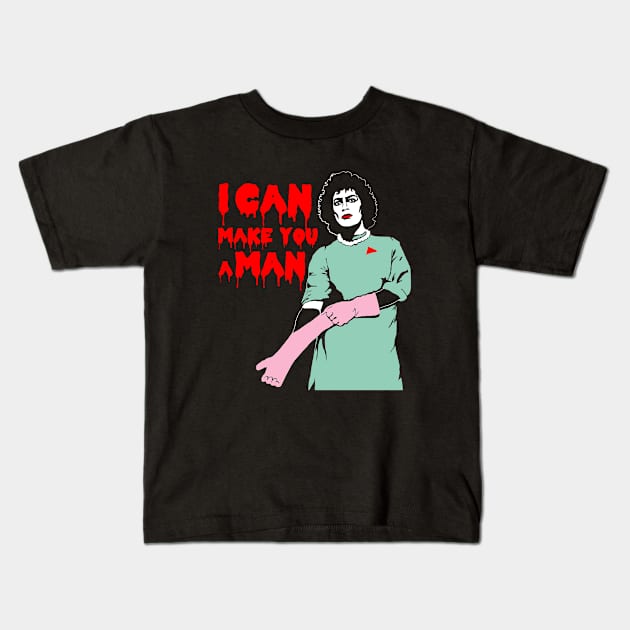 I Can Make You A Man Kids T-Shirt by mosgraphix